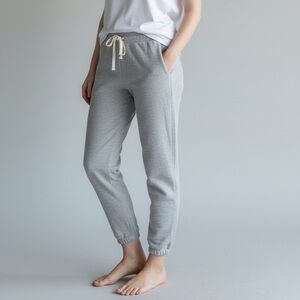 Aerie Cream / Gold Metallic Joggers